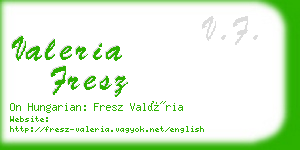 valeria fresz business card